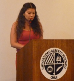 Joselyn Varas, presidenta de la nueva Federación de Estudiantes UAH.  